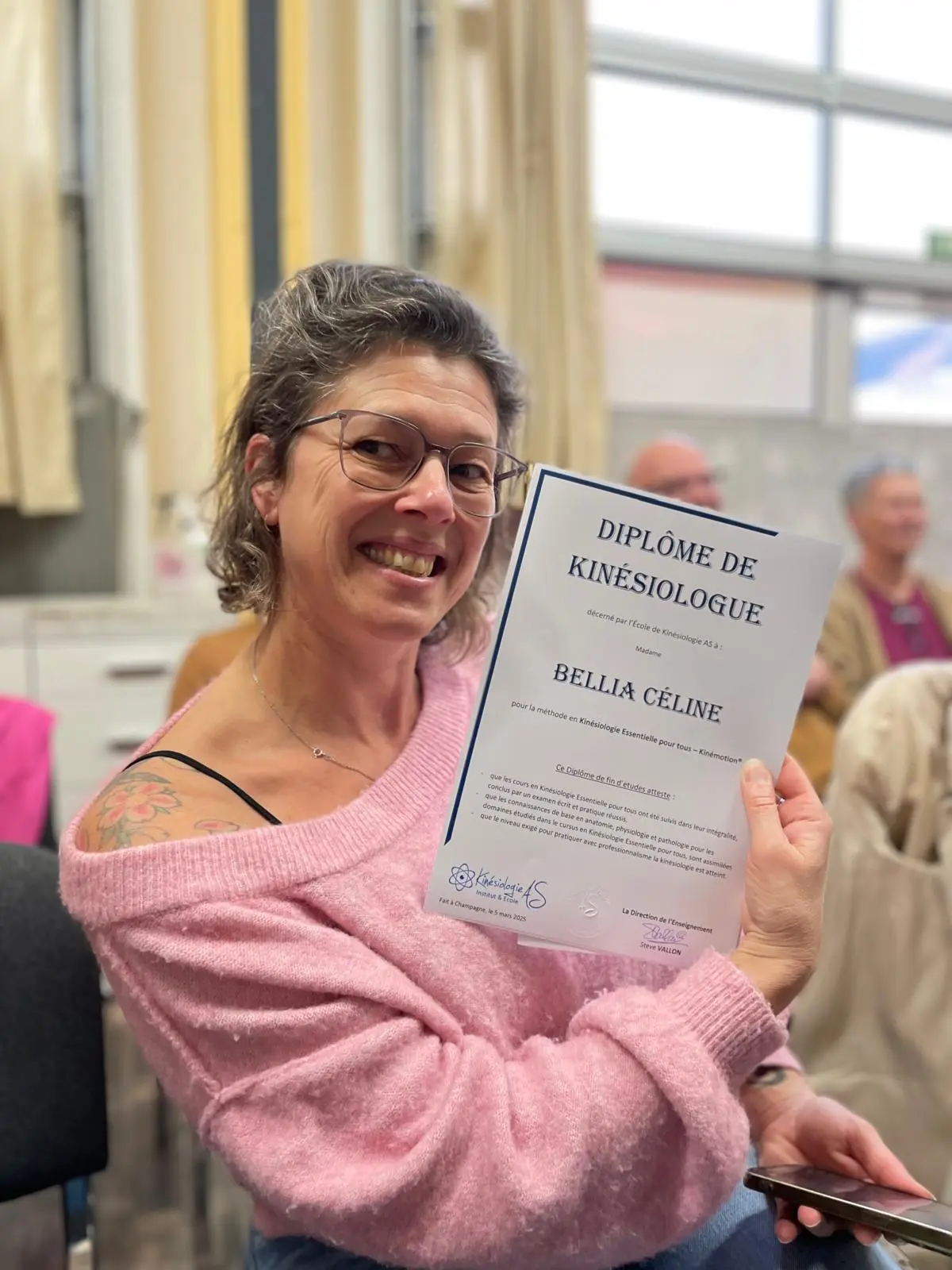 Diplôme de Kinésiologie - Céline Bellia